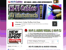 Tablet Screenshot of hi-fi-cables.com